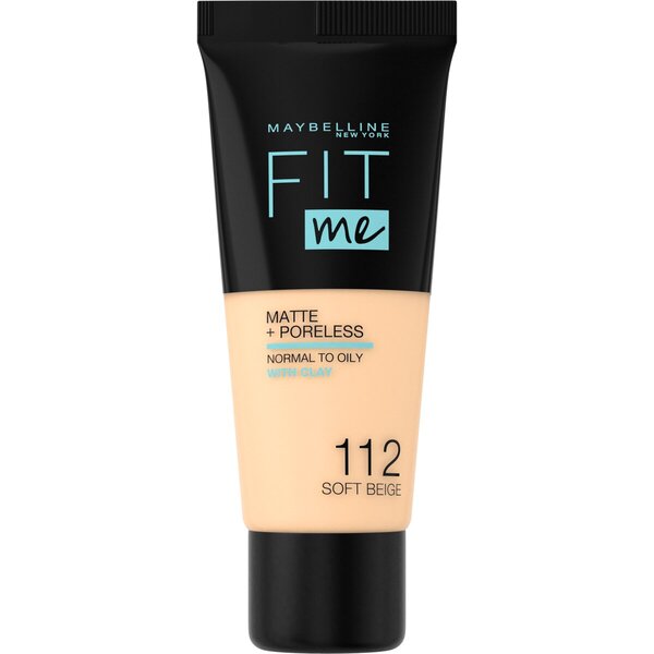 Maybelline New York Fit Me Matte & Poreless 112 Soft Beige Foundation<br>