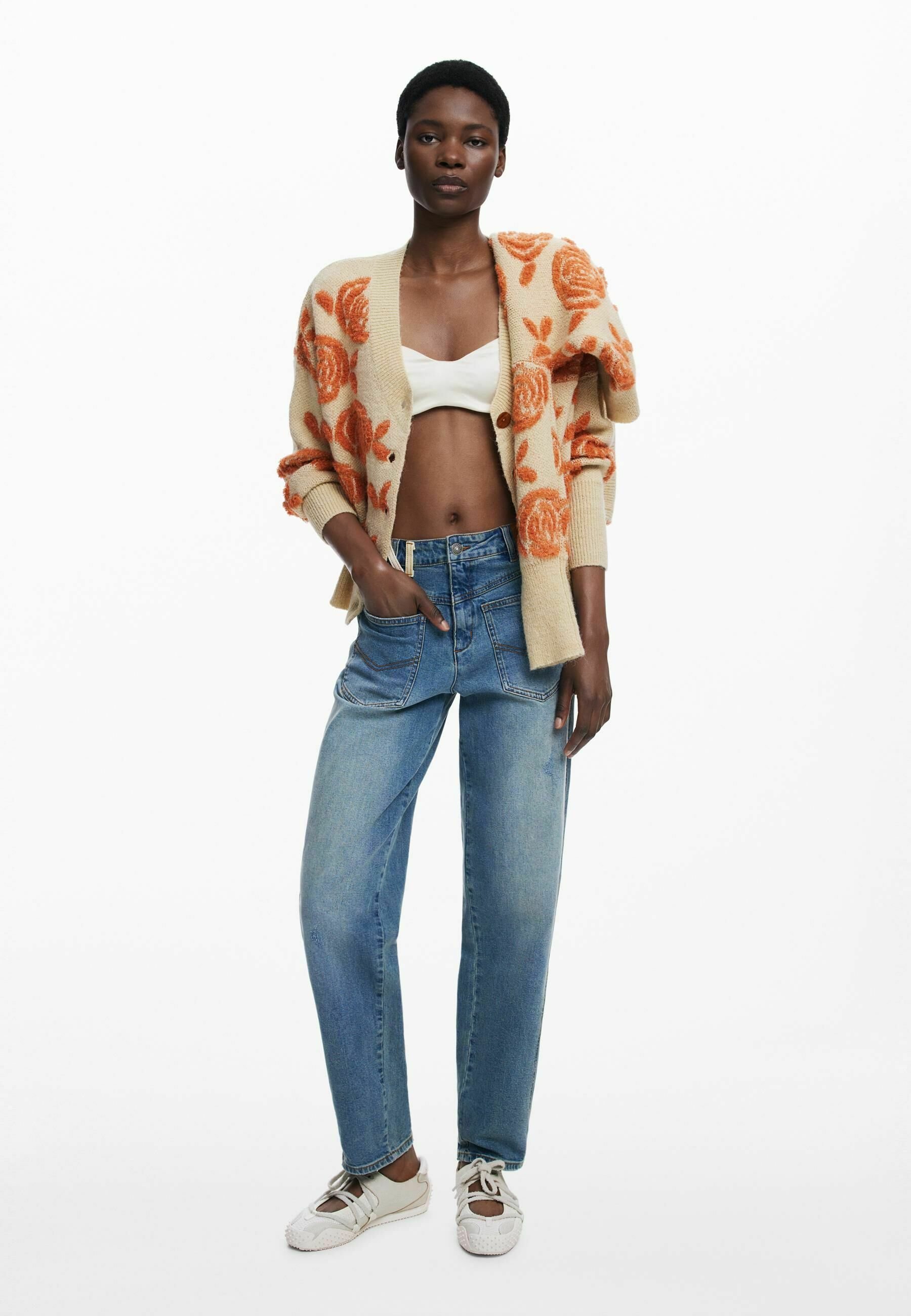 Desigual Strickjacke - orange
