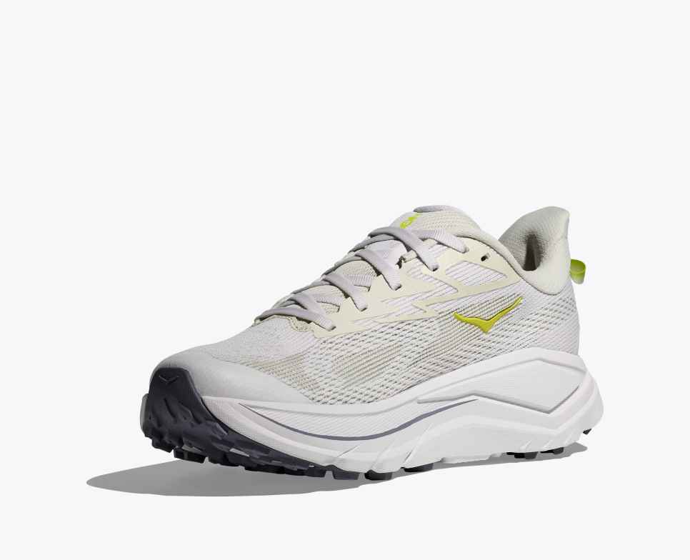 HOKA Challenger 8 Wit / Neon Hoka Citrus