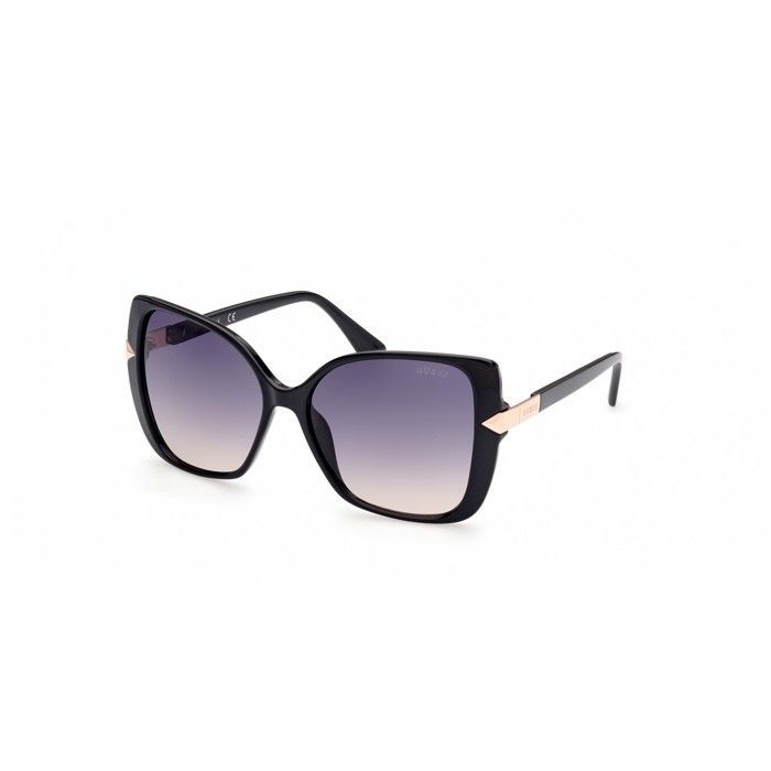 Gafas de sol Guess GU7820 56/15/135 negras brillantes/grises con lentes tintadas inyectadas para mujer GU7820