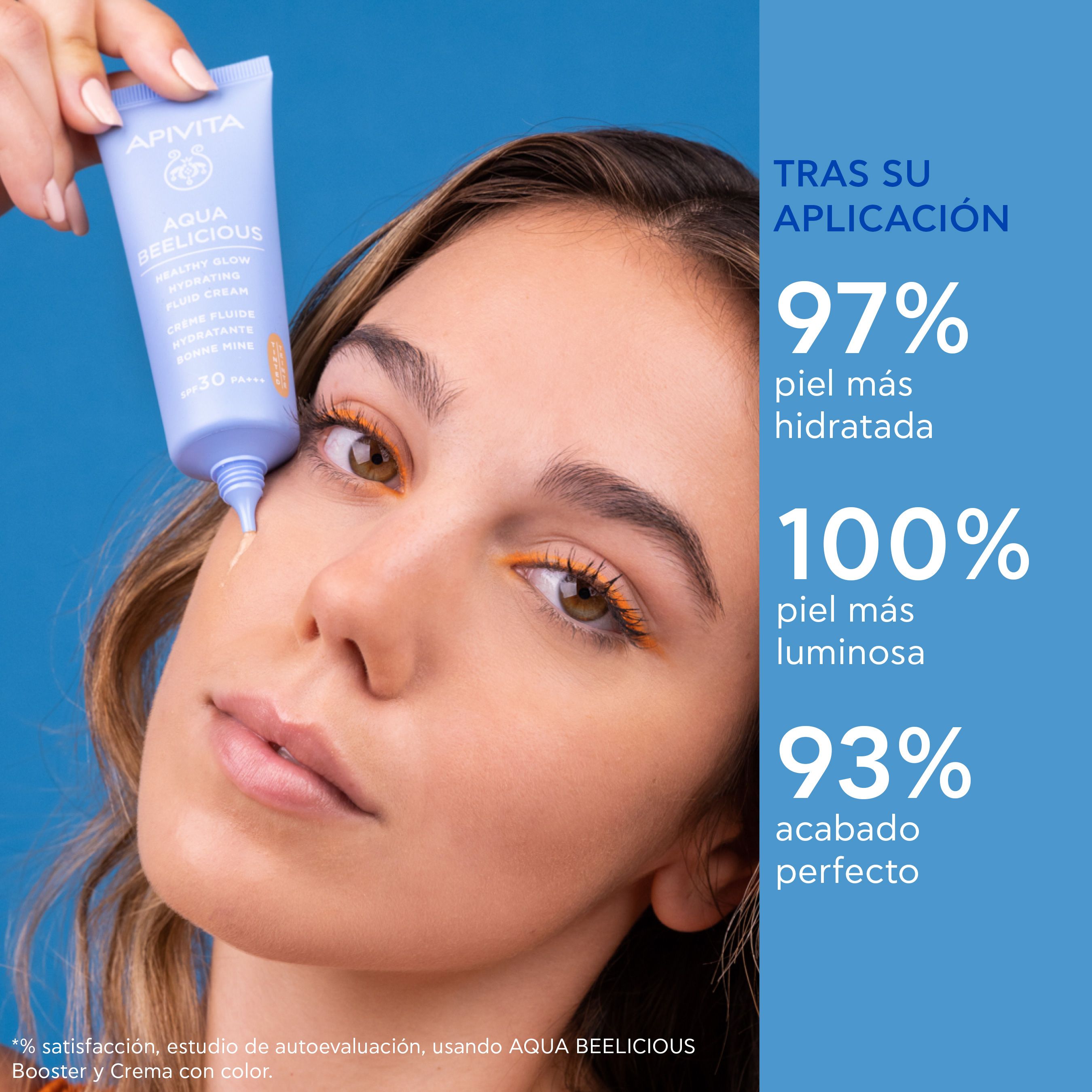 Hydratačný rozjasňujúci tekutý krém Aqua Beelicious Healthy Glow SPF30 s farbou Hydratačné krémy na tvár z lekárne
