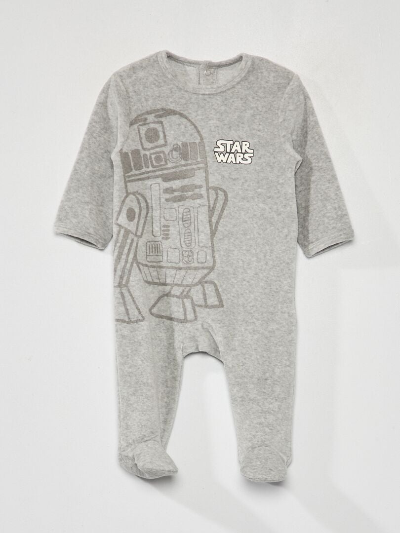 Combinaison en velours Star Wars - GRIS
