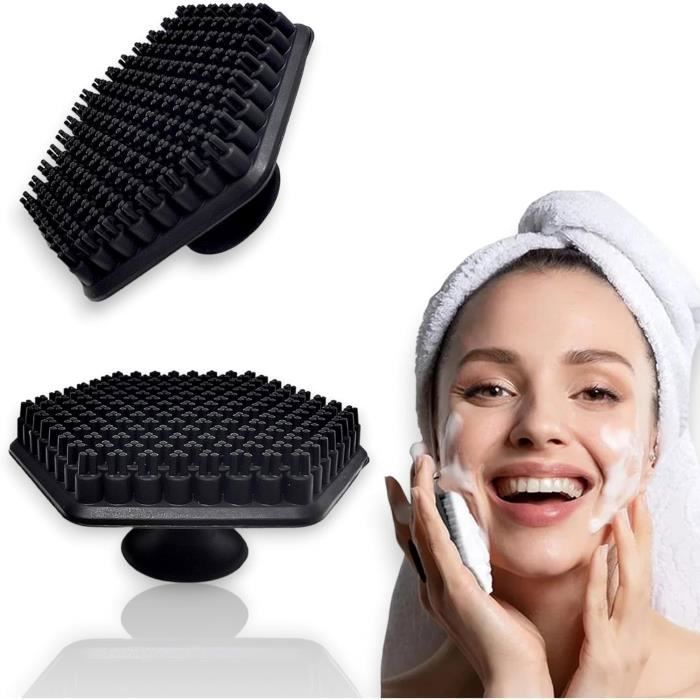 2 cepillos faciales exfoliantes y limpiadores - Para mujeres y hombres - Cuerpo y rostro - Piel sensible - Antibacteriano