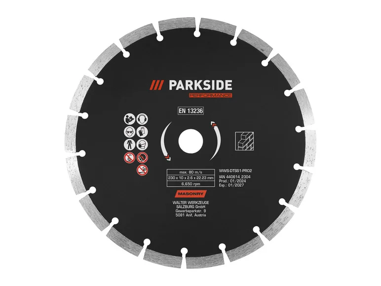 Discuri PARKSIDE PERFORMANCE® Tronçonner sau discuri de coafură, Ø 230 mm