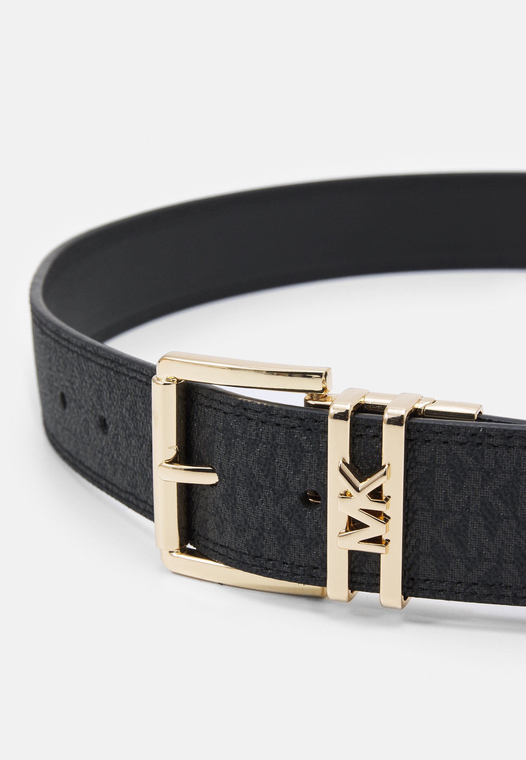 MICHAEL Michael Kors LOGO OMKEERBARE RIEM - Riem - zwart/zilver