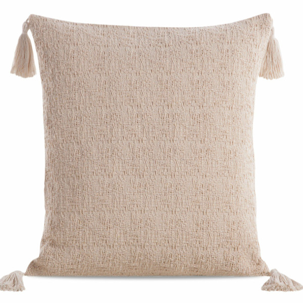 Poszewka na poduszkę jasiek BOHO/7 45x45 cm beż chwosty