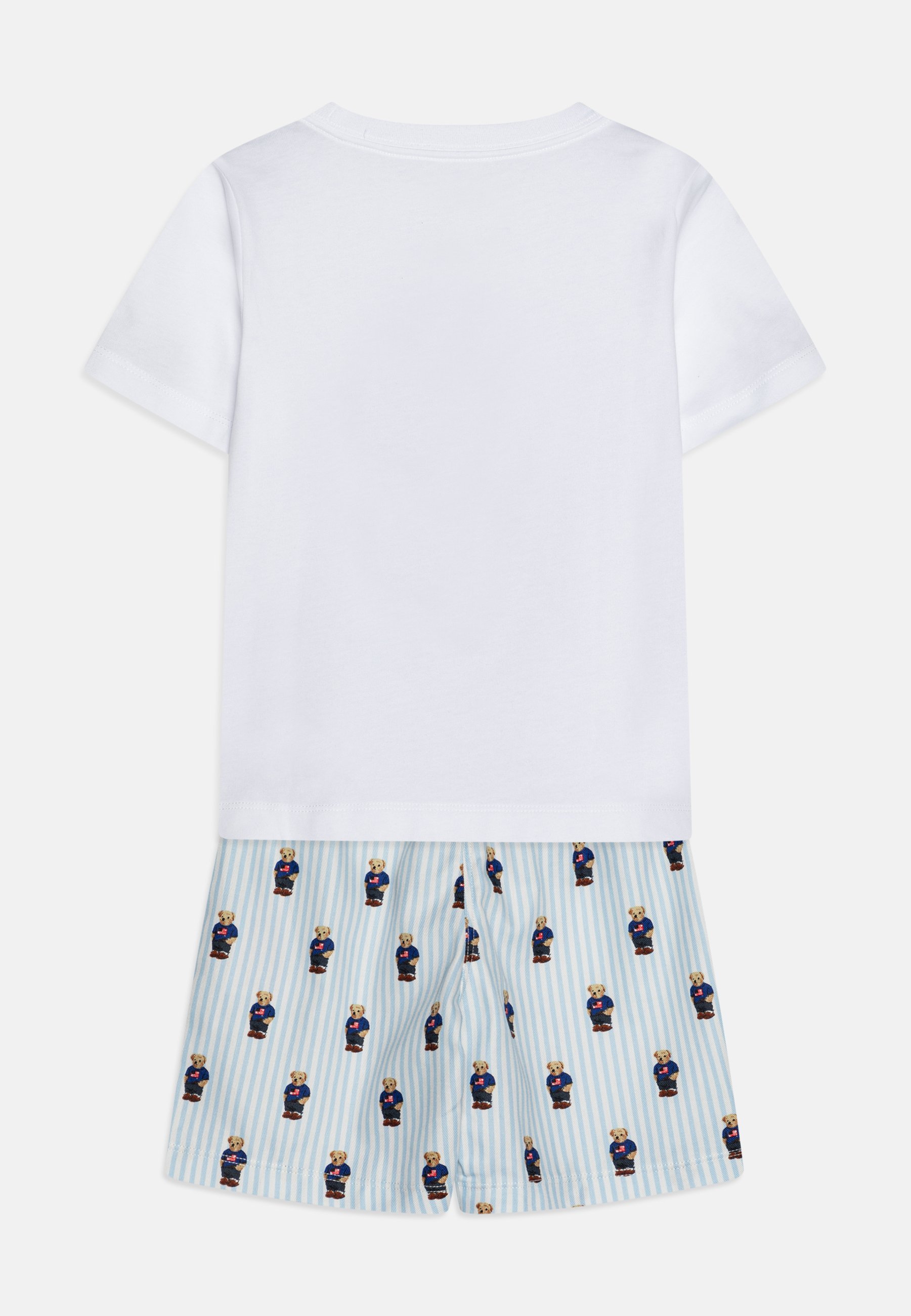 Polo Ralph Lauren BEAR TEE SET - Piżama - biały/elitarny niebieski