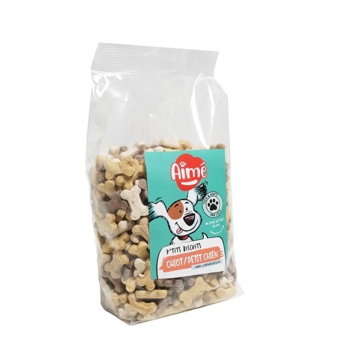 Galletas AIME para cachorros y perros pequeños - Contiene calcio - 500 g