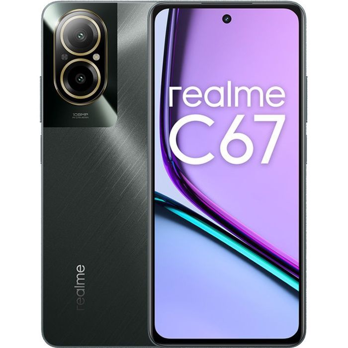 Realme C67 Schwarz, 8 GB RAM, 256 GB Speicher, 4G