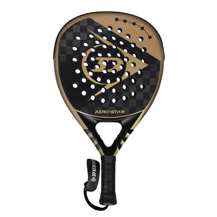 Pala de pádel - DUNLOP - Aerostar - Carbono 16K de alta calidad - Negro/marrón - Talla única