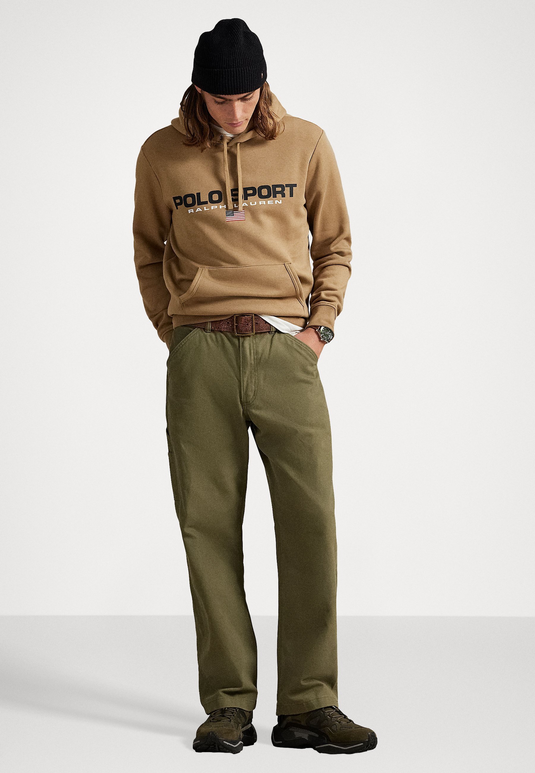Polo Ralph Lauren POLO SPORT HOODIE UNISEXE - Sweat à capuche - kaki désert