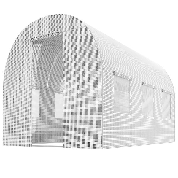 Tunel foliowy ogrodowy szklarnia 2x3,5m tyczki 7m2 biały Plonos