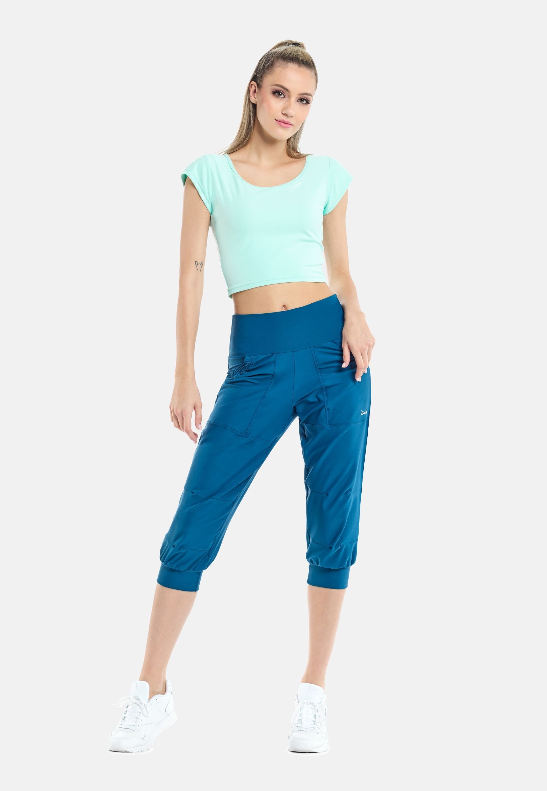 Winshape 3/4 sportbroek - turquoise groen