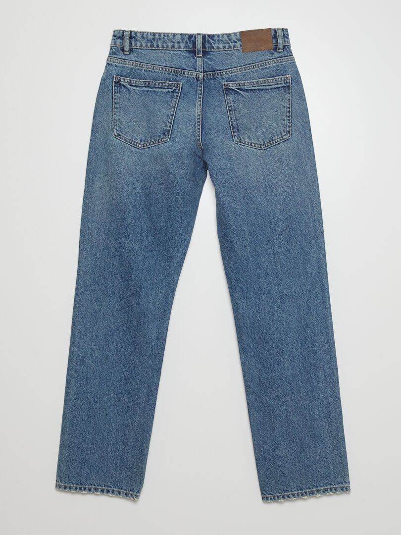 Calça jeans reta - AZUL
