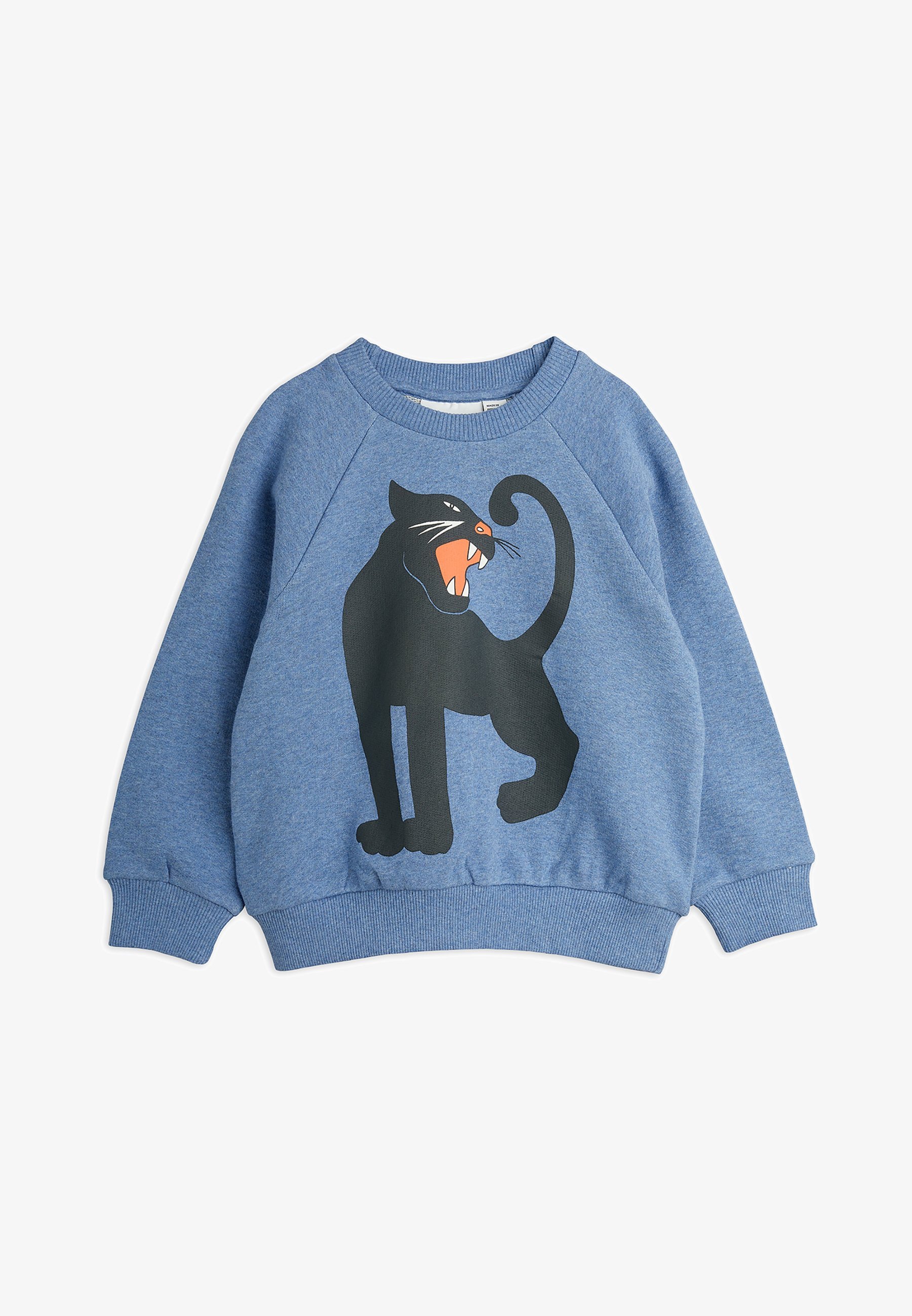 Mini Rodini PANTHER MELANGE UNISEX - Džemperis - zils