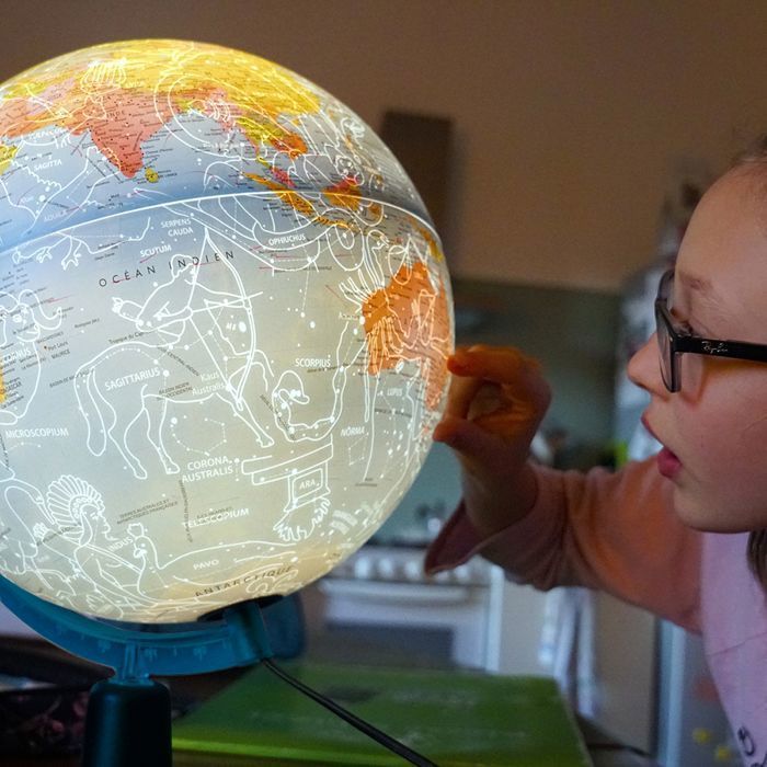 Globo Iluminado - TECNODIDATTICA - Noite e Dia - Política e Constelações - Diâmetro 25 cm - Iluminação LED