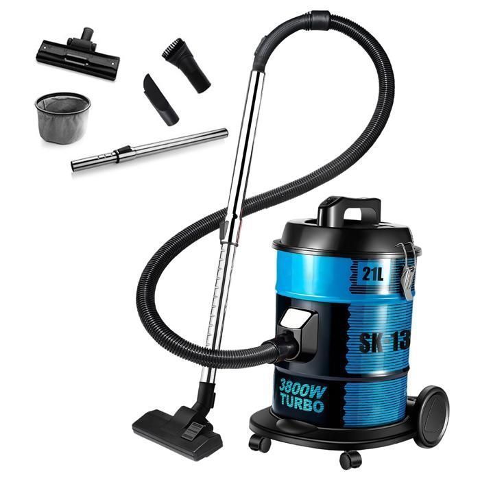 Aspirapolvere senza sacco 3800W 21L - silenzioso - Filtrazione ad alte prestazioni - Cavo da 4,5 m - aspirapolvere silenzioso