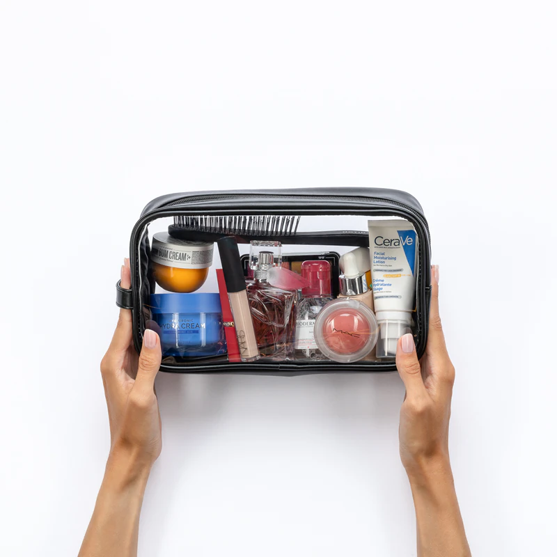 Priehľadná kozmetická taštička Notino Travel Collection Large Clear Organizer