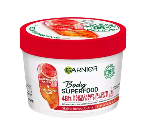 Garnier Body Superfood nawilżający żel-krem do ciała skóra odwodniona 380 ml