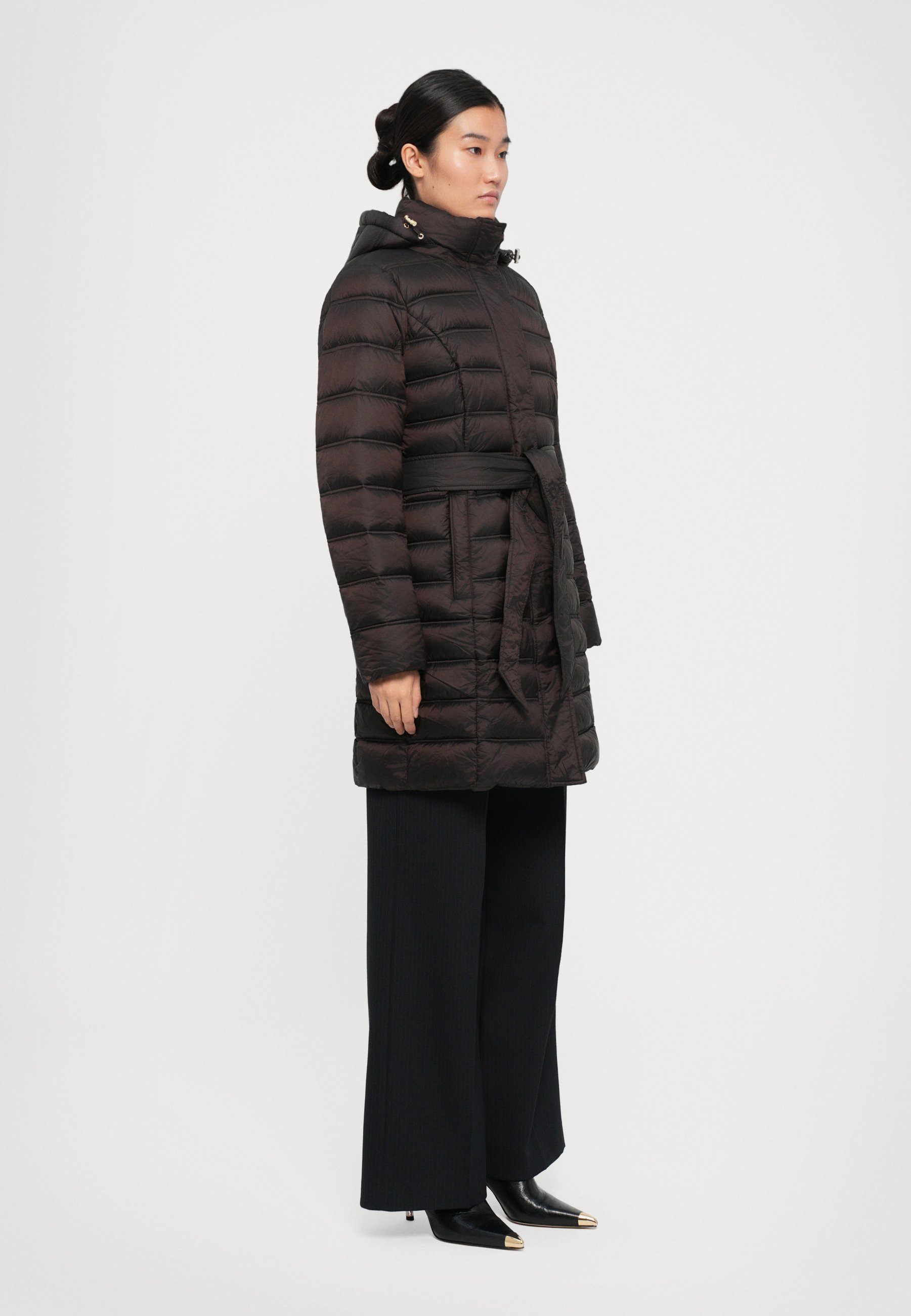 MICHAEL Michael Kors BELTED LONGLINE PACKABLE - Winterjas - chocolade