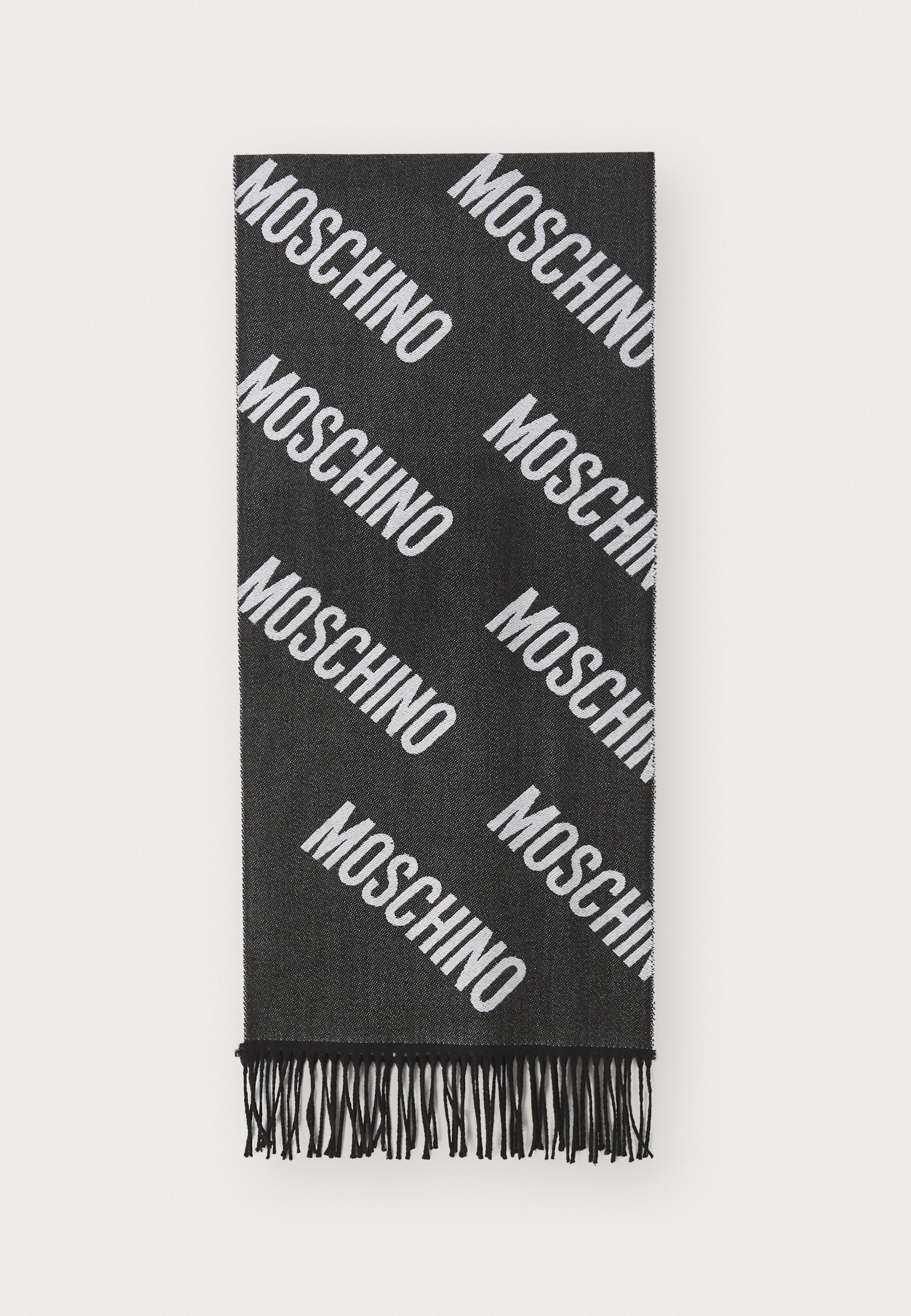 MOSCHINO LOGO SJAAL - Sjaal - zwart wit