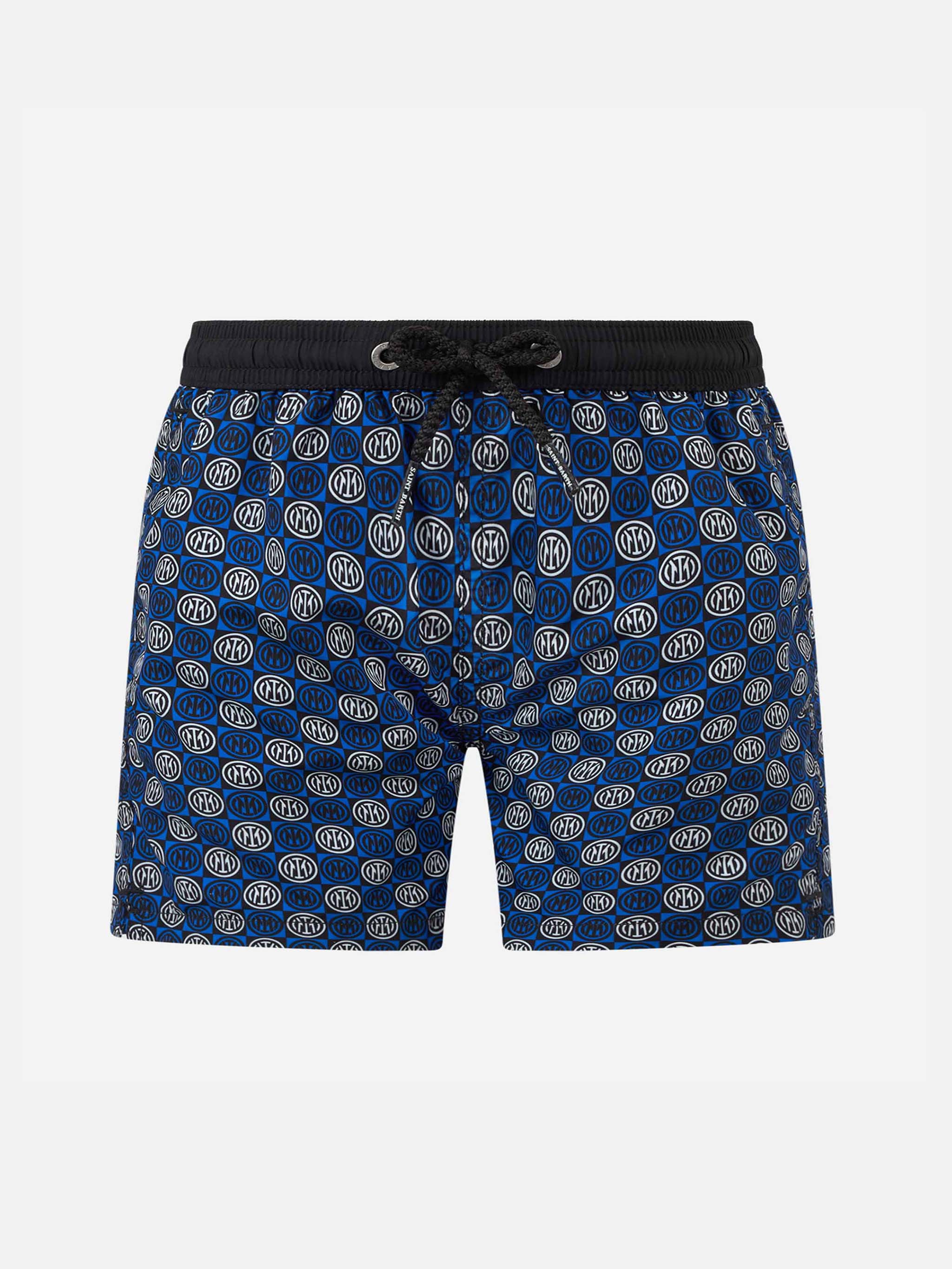 Costume mare Jean Lighting in tessuto leggero con stampa logo Inter |