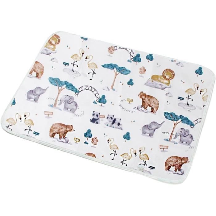 Cambiador para bebés, cambiador para niños pequeños, impermeable, lavable, cambiador ultra absorbente.