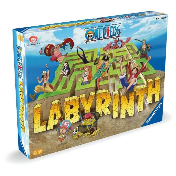 Ravensburger–Jeu de société classique–Labyrinthe One Piece–Jeu de plateau-Jeu de réflexion-Enfant et Famille–Dès 7 ans–Mixte–22887