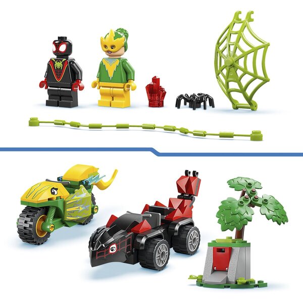 LEGO Spidey 11198 Spin en Electro achtervolging met dinosaurusvoertuigen<br>