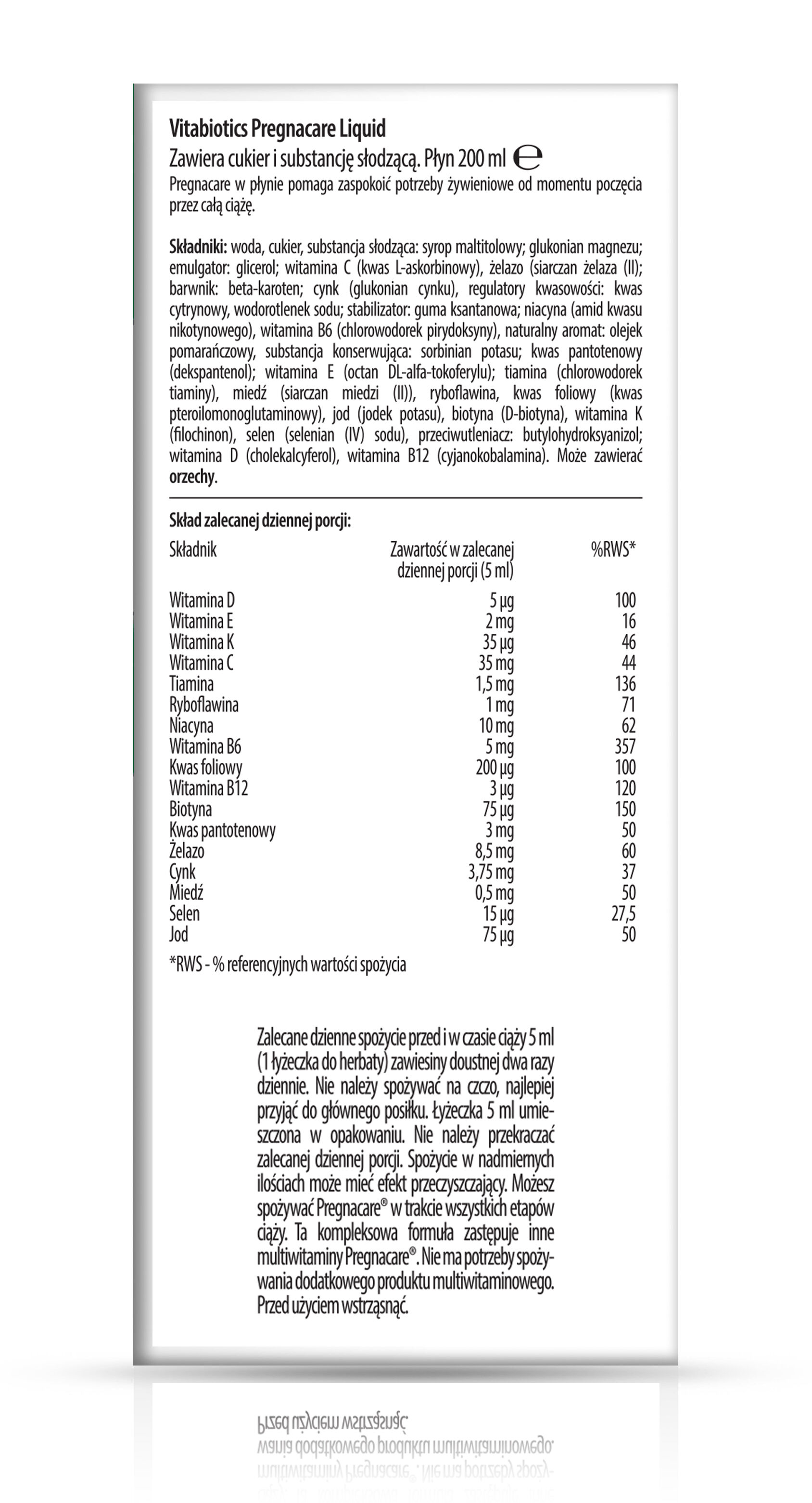 Vitabiotics Pregnacare Liquid