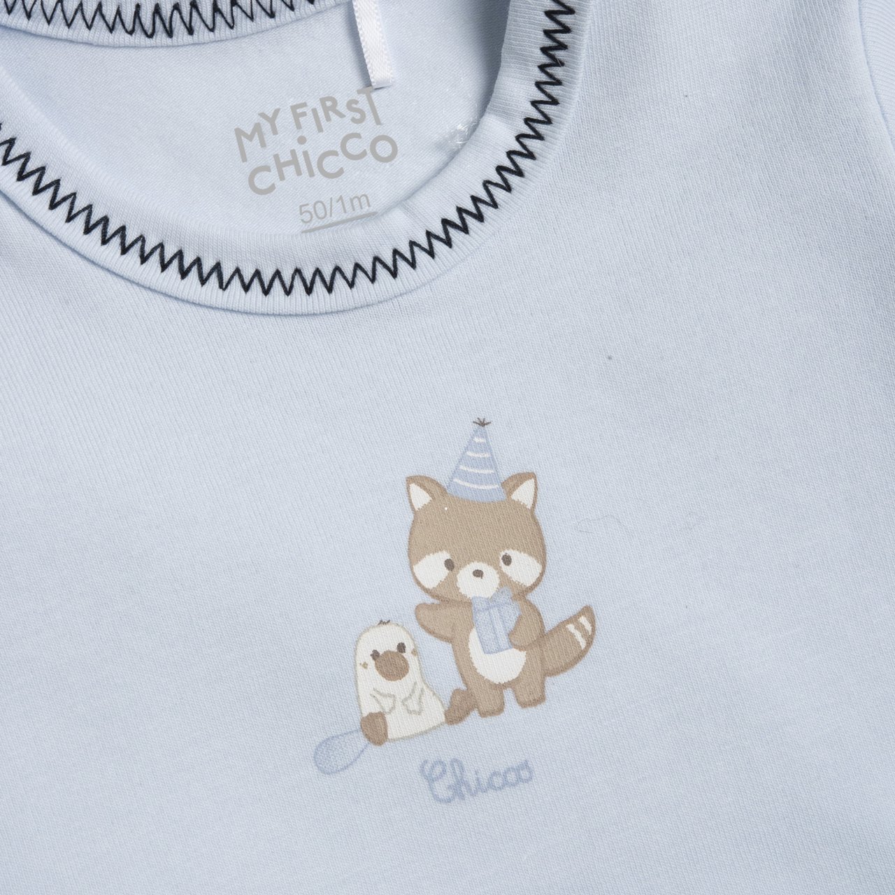 Set aus 2 kurzärmeligen blauen Bodysuits