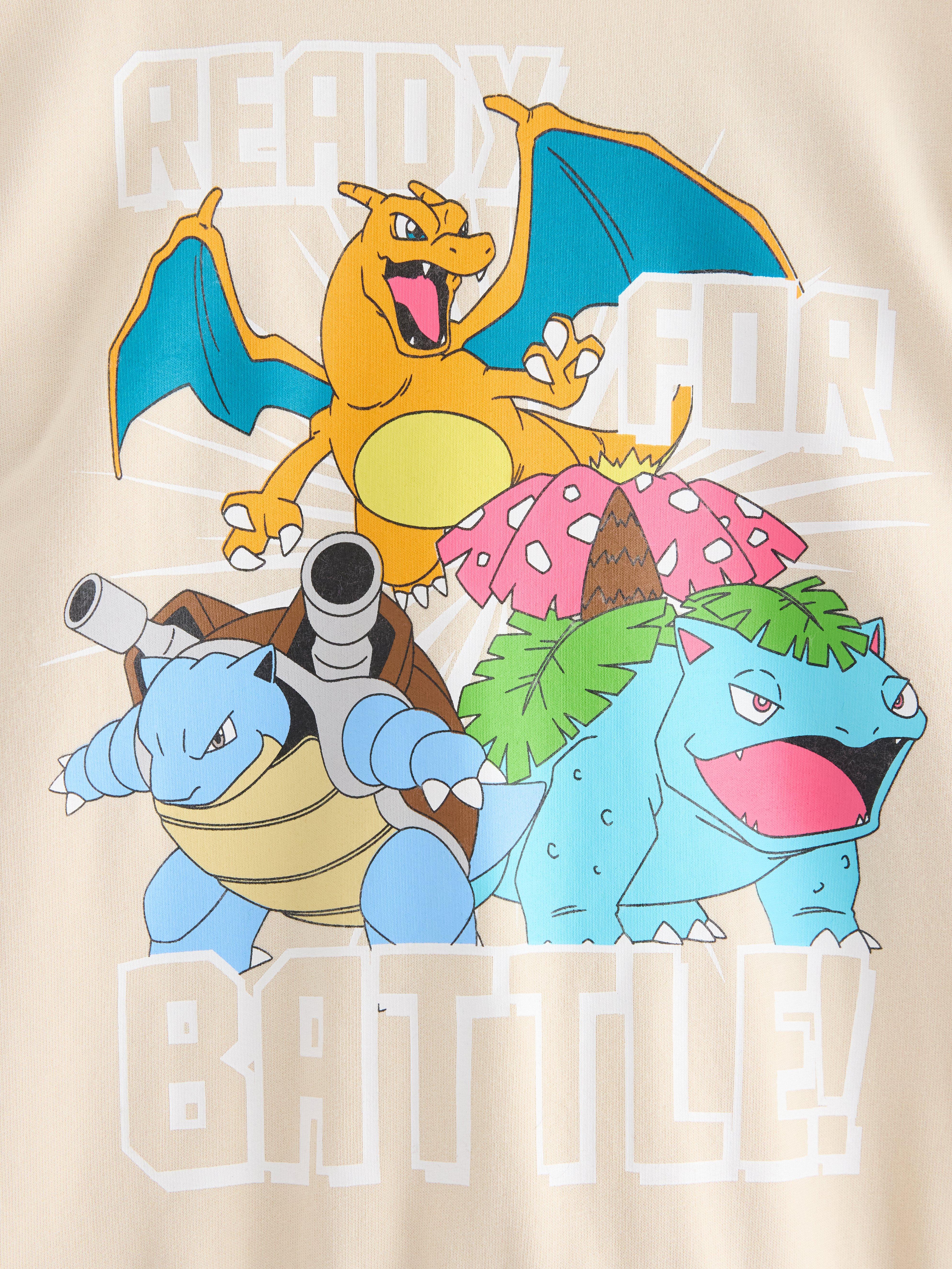Sudadera Pokémon color beige claro