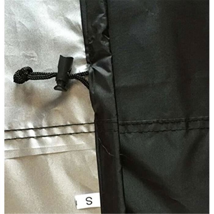 Housse de Protection Barbecue - Imperméable - Anti-UV - Polyester - Noir - 145x61x117cm