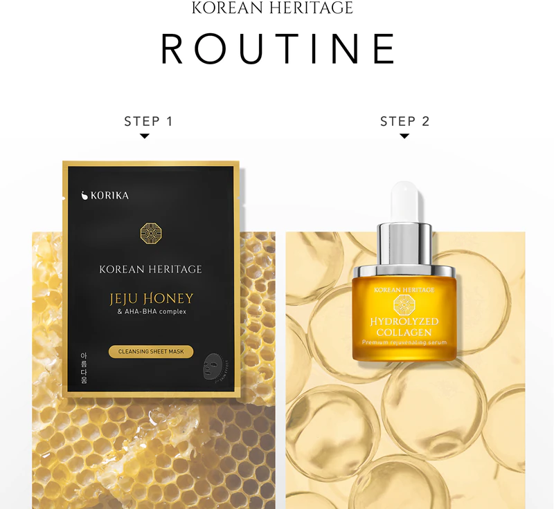 Máscara de limpeza facial KORIKA Korean Heritage Jeju Honey & AHA-BHA Complex