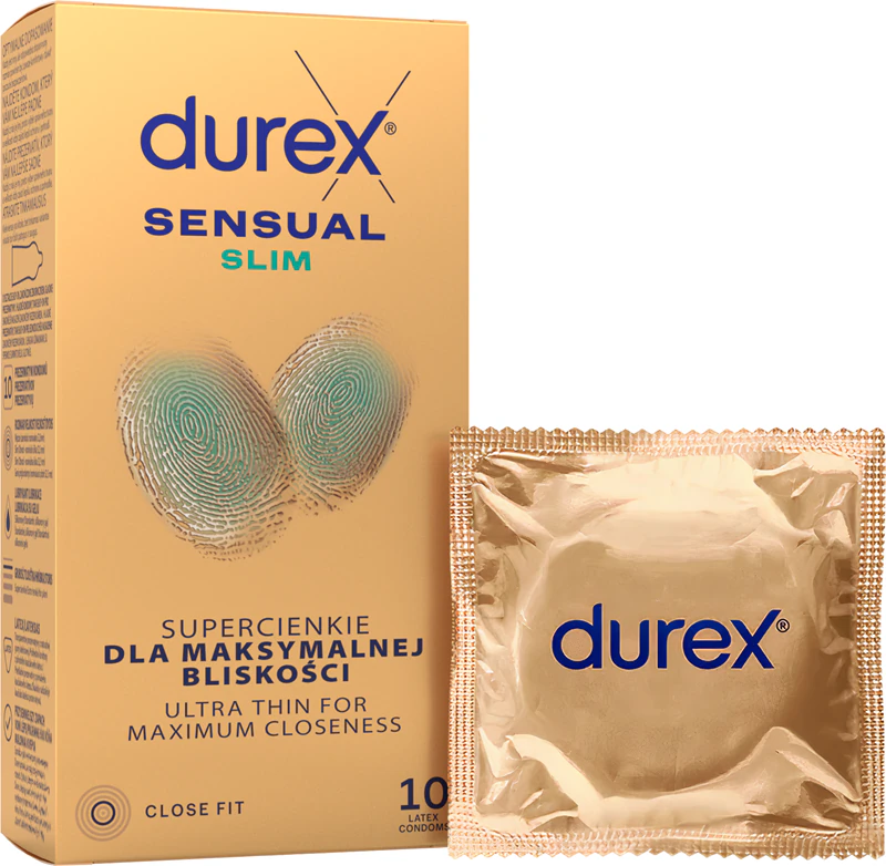 Preservativos Durex Sensual Slim para dispositivos médicos