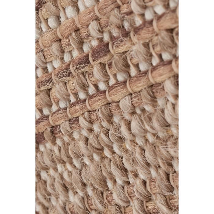 Alfombra de interior/exterior con aspecto de yute y estampado de rombos - NAZAR RUGS - 160x230 cm - Natural - Amarillo