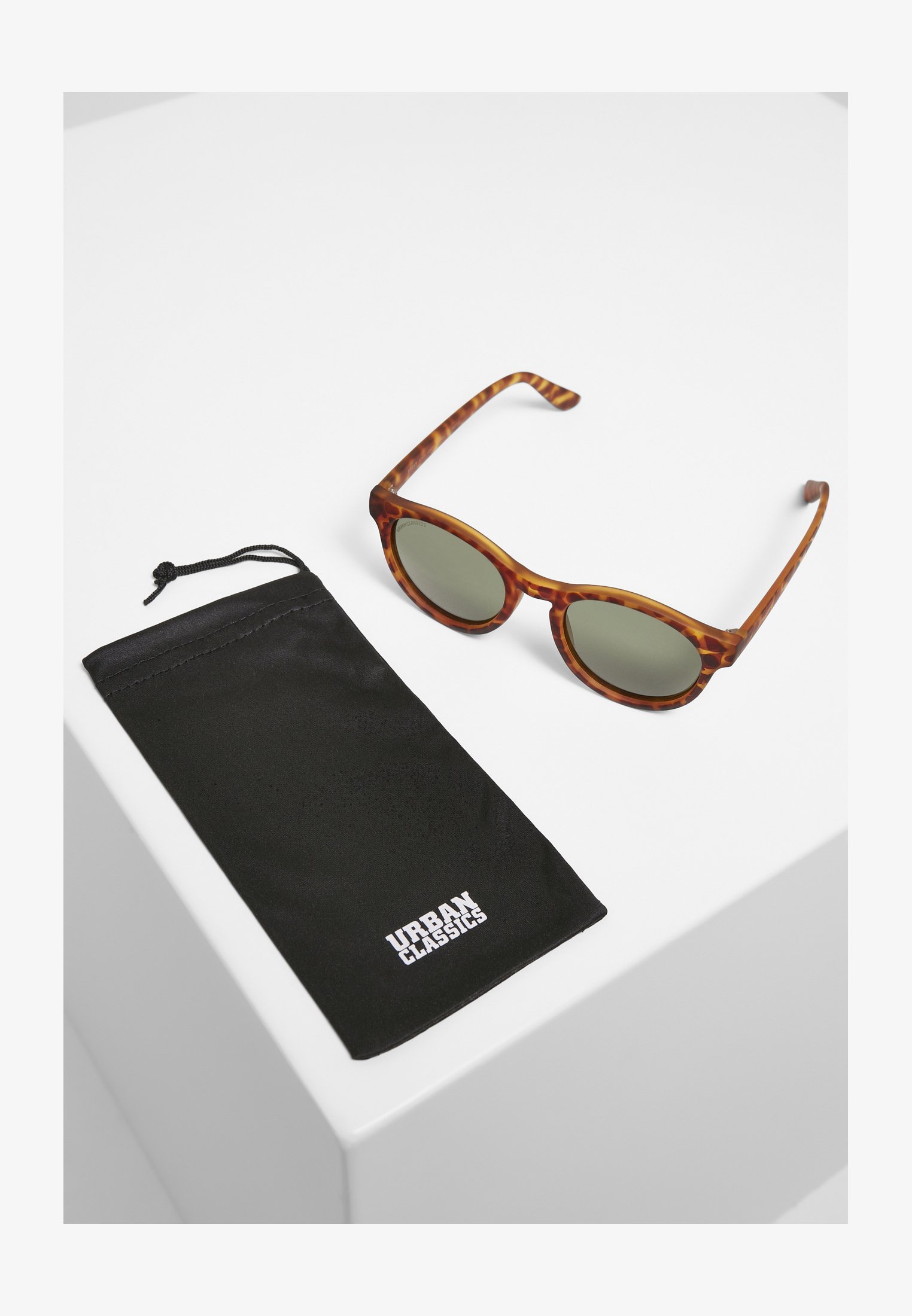 Urban Classics SUNRISE - Sonnenbrille - braun-leo/grün