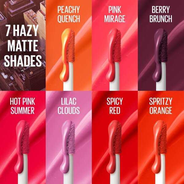 „Maybelline Sunkisser 35 Spritzy Orange Hazy Matte“ skaistalai