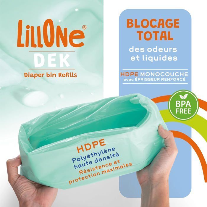 Sacchetti di ricarica compatibili con i contenitori Korbell Classic da 16 litri e Litter Champ – Confezione da 4 ricariche per contenitori per pannolini