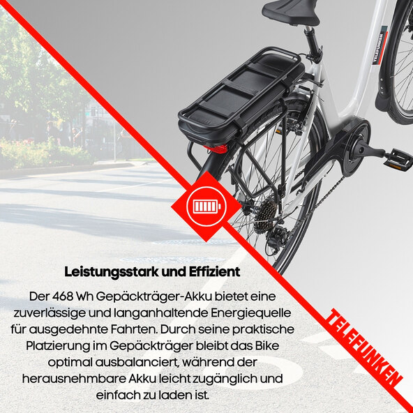 City E-Bike RC825, white