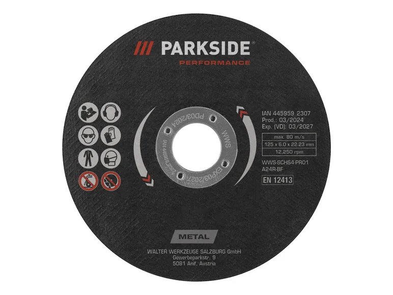 PARKSIDE PERFORMANCE® Disque pour miuleuse d'angle