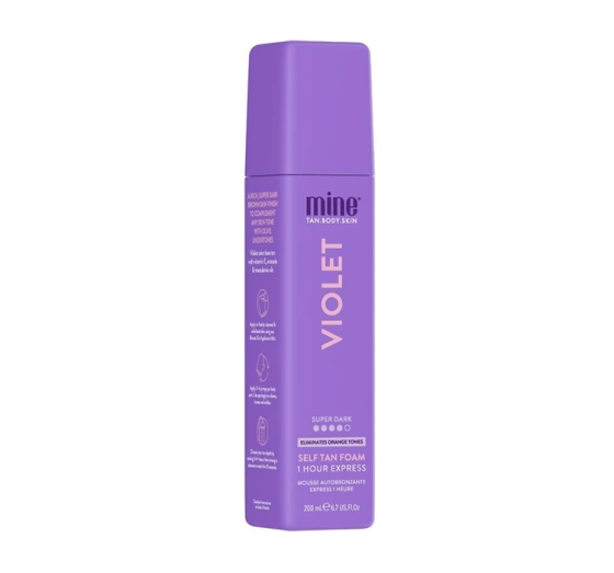 TANEXPERT MINETAN VIOLET PIANKA SAMOOPALAJĄCA 200ML