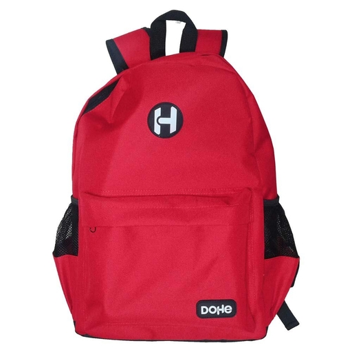 Einfacher Rucksack, roter Rückengurt, 42 x 30