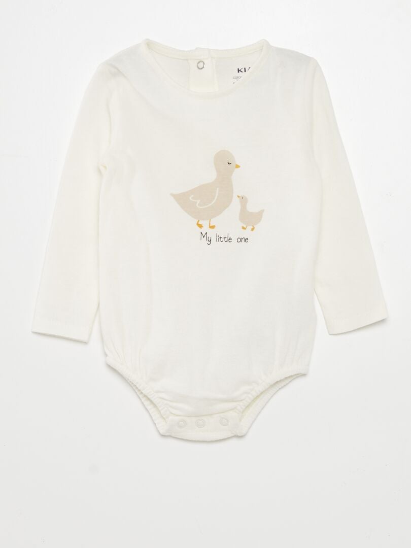 Bodysuit + legging + vest set - WIT