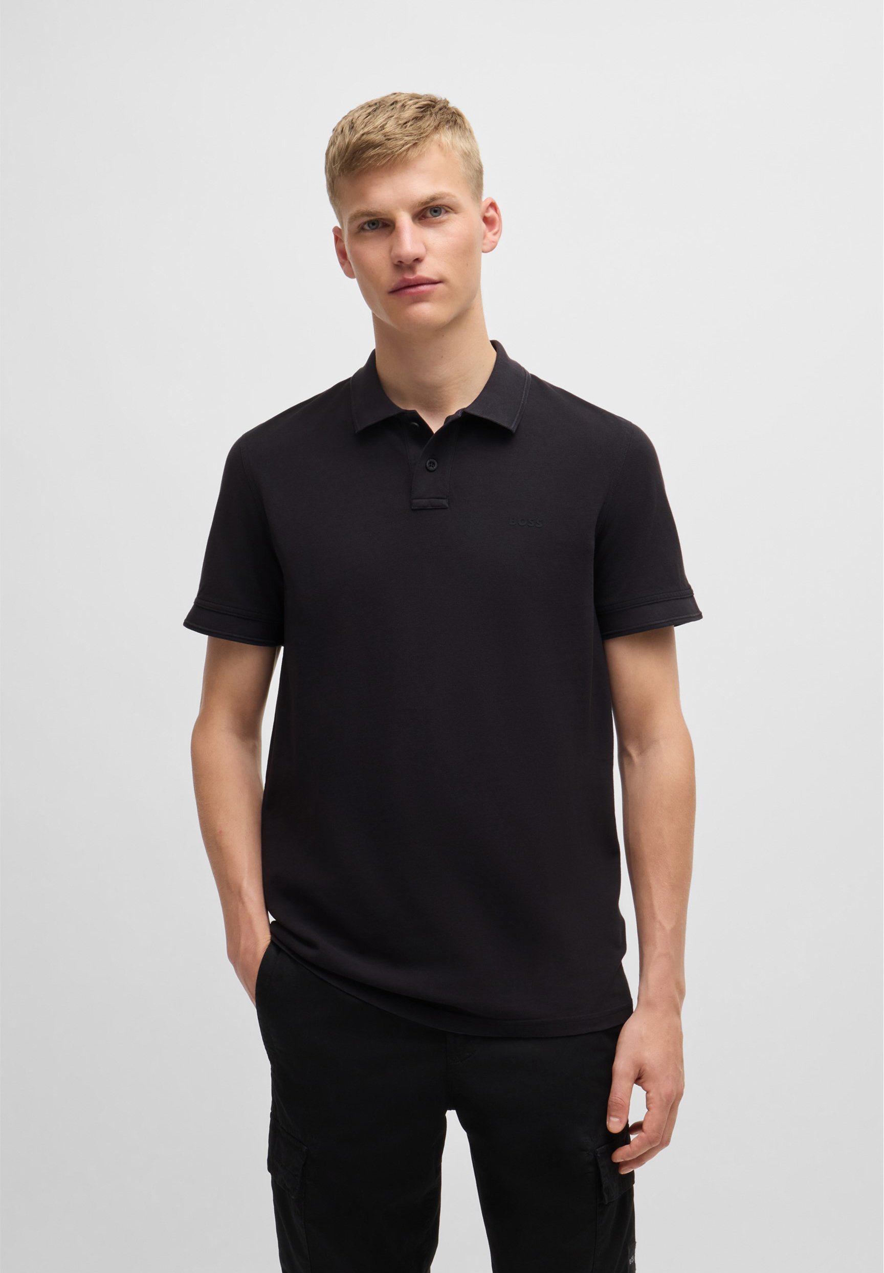 BOSS PRIME - Poloshirt - zwart