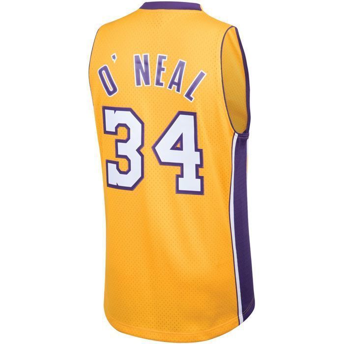 Maillot NBA - Mitchell & Ness - Shaquille O'Neal - Los Angeles Lakers - Jaune - Taille M/L
