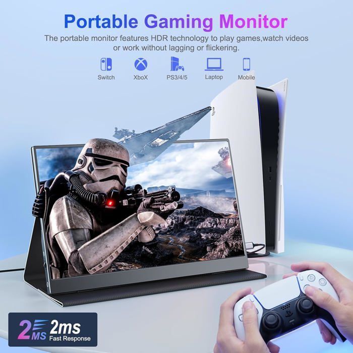 Écran Portable - MOMODS - 156DM2 - 15.6 Pouces - IPS - 1080P FHD