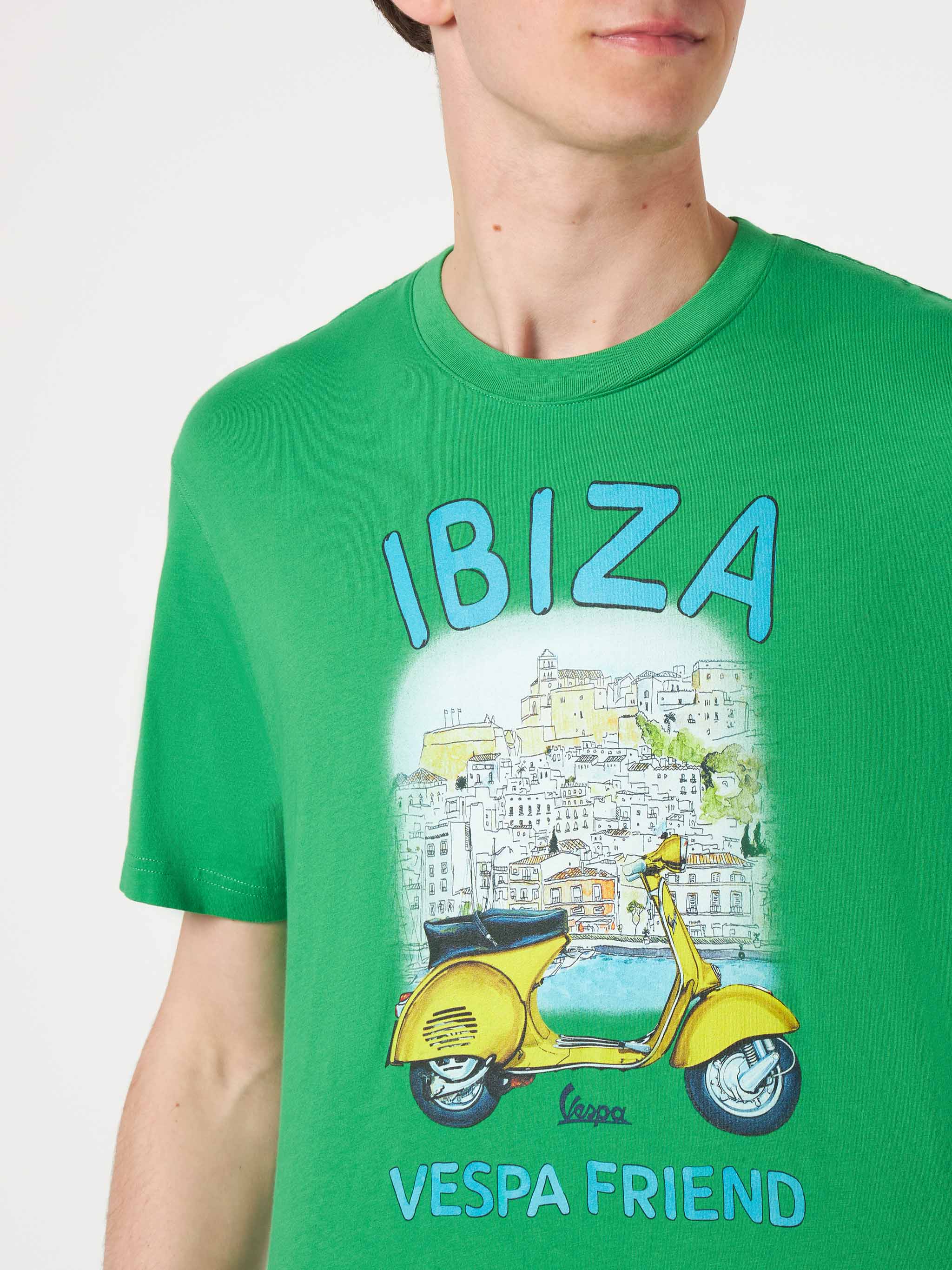 T-shirt da uomo in cotone con stampa Ibiza Vespa | EDIZIONE SPECIALE V