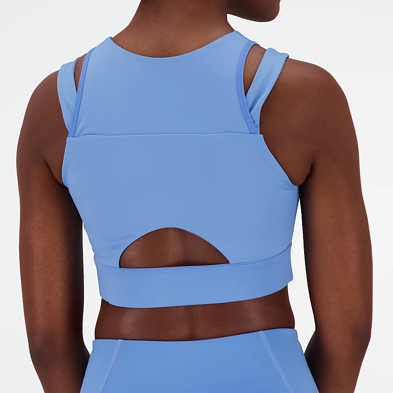 Soutien-gorge court Femme Shape Shield - Bleu Héritage