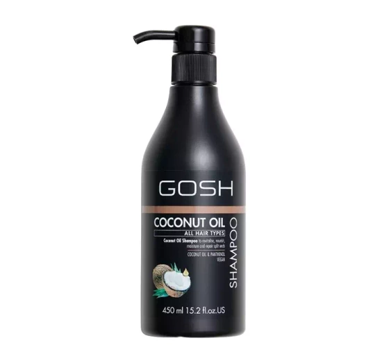 Gosh Coconut Oil wegański szampon do włosów z rozdwojonymi końcówkami 450 ml
